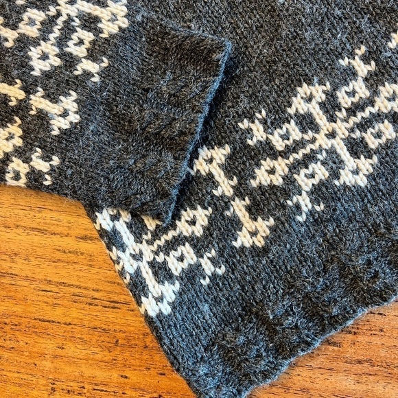 Sonoma Roll Neck Wool Blend Snowflake Sweater Boxy Cut / Xlarge - Picture 2 of 10